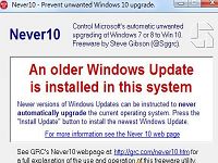应用程序never10可防止win10强制升级