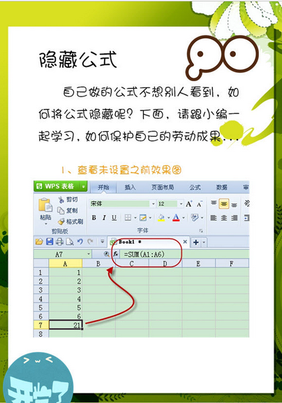 wps电子表格怎么隐藏函数公式 wps电子表格隐藏函数公式教程